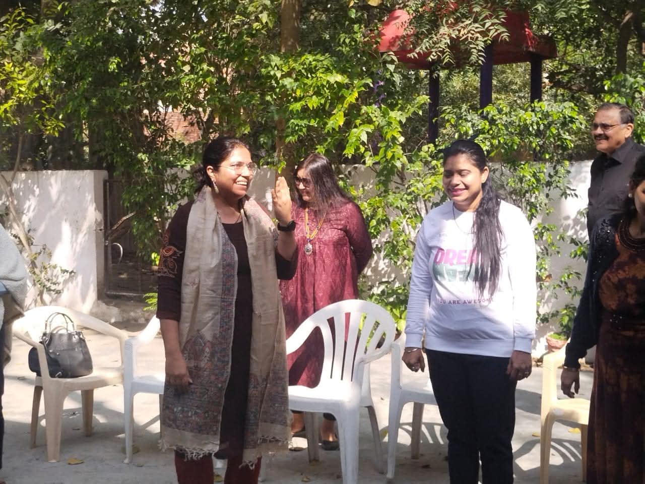 Rashmi facilitating reflective workshops and learning spaces