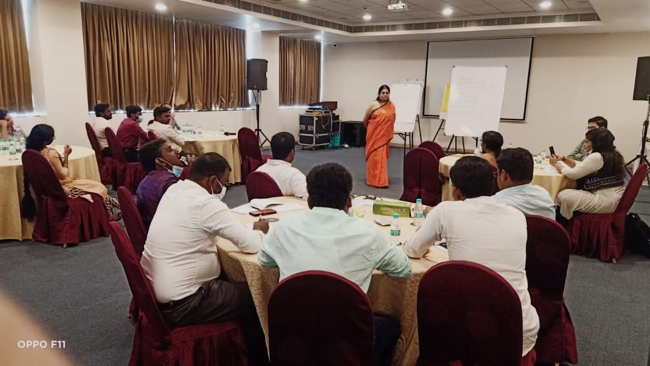 Rashmi facilitating reflective workshops and learning spaces